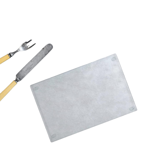 Chopping Board - Advantage: Highly Durable Due To 6Mm Thick Tempered Glass Scratch-Resistant Surface For Long-Lasting Use Hygienic & Non-Porous Prevents Bacteria Buildup Does Not Absorb Stains