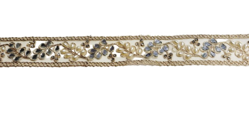 Pearl Mirror Lace For Saree, Embroidery, Art And Craft - Decoration Material: Stones