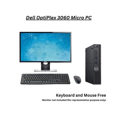 Dell Optiplex 3060/5060 Micro Pc I7 8Th Gen Refurbished Desktop - Memory: 8 Ddr4 Gigabyte (Gb)