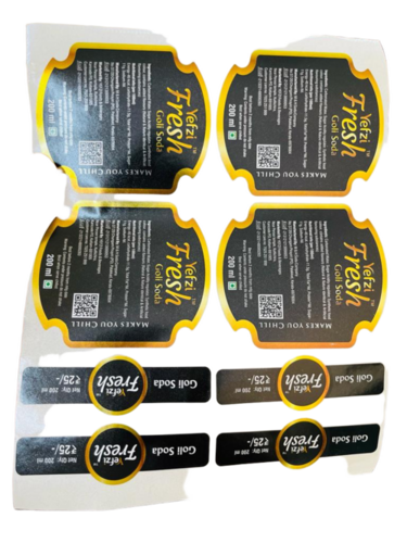 Printed Stickers Pack Of 1000 Pieces - Coating Type: Uv