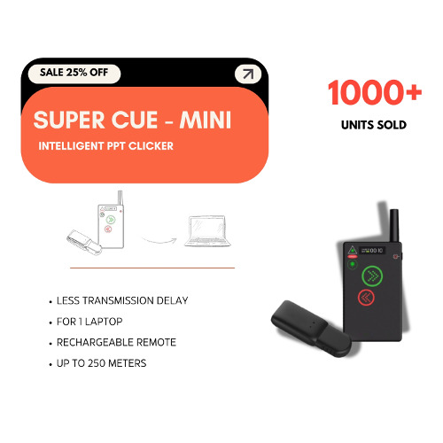 Supercue Mini Ppt Clicker - Color: Black