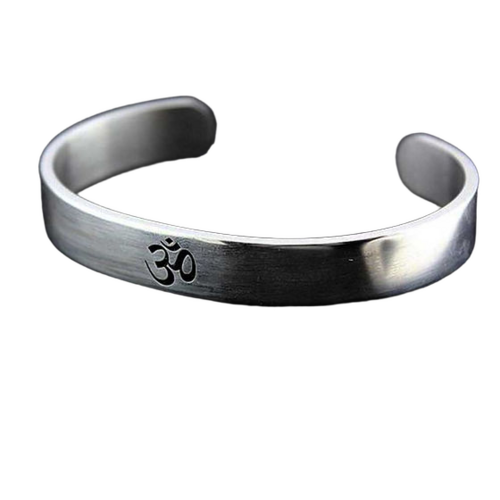 Adjustable Om Design Bracelet Cuff For Mens 40Gm - Gender: Unisex