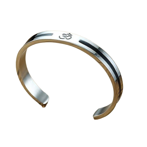 Black Radium Lining Adjustable Pure Silver Bracelet For Men And Women 30Gm - Gender: Unisex