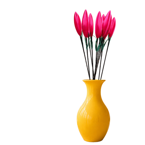 Tecksoi Silk Lotus Buds Light Pink Flower Sticks - Color: Natural