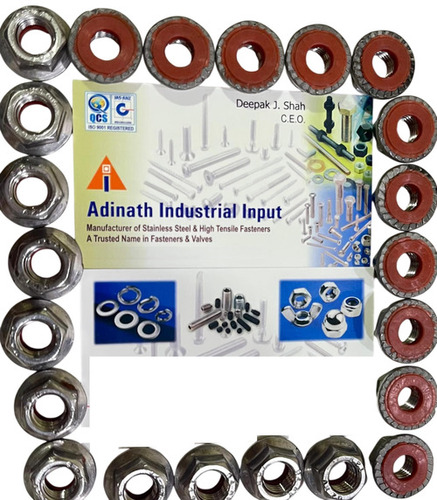 Ss304 Hex Flange Sealing Nut - Diameter: M10 Millimeter (Mm)