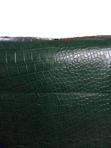 Python Print Embossed Premium Genuine Leather For Garments - Color: Black