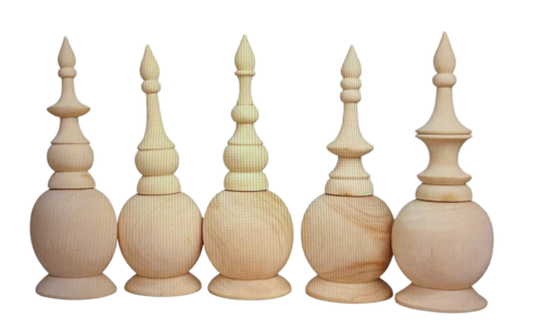 Gachkouto Wooden Decorative Set Of 5 - Grade: A