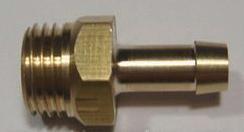 Golden Round Brass Hose Barb 1/4