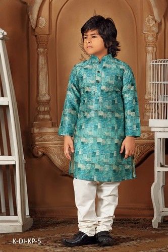 Blue Kids Wear Kurta Pajama