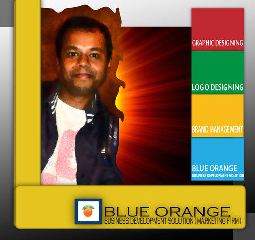 Blue Orange Graphic Designer