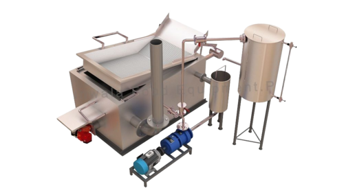 Rectangular Fryer With Direct Heating System