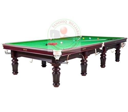 12ft International Standard Matte And Cherry Finished Snooker Table