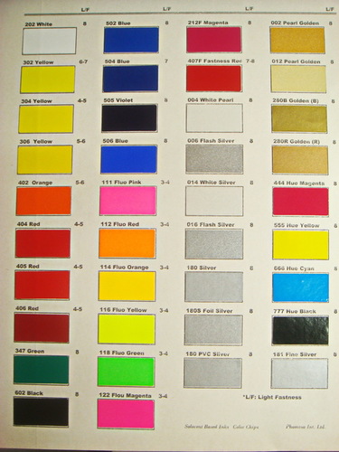 Solvent Based Screen Printing Ink