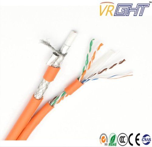 Multi-Media Network 4p Cat5e UTP Cable And RG6 Coaxial Cable