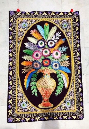 Zari And Zardosi Handmade Wall Hanging