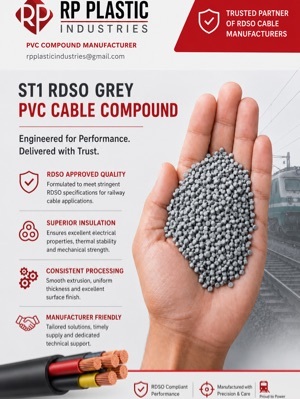 PVC St1 ग्रे Rdso कंपाउंड घनत्व: 1.48 ग्राम प्रति घन सेंटीमीटर (G/Cm3) से कम