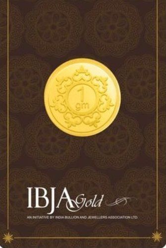 Ibja Gold 1 Gm 24K (999) Investment Gold Coin Design: Double Sided