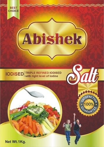 Triple Refined Iodised Abishek Table Salt