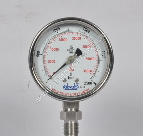 Solid Front Safety Pressure Gauge