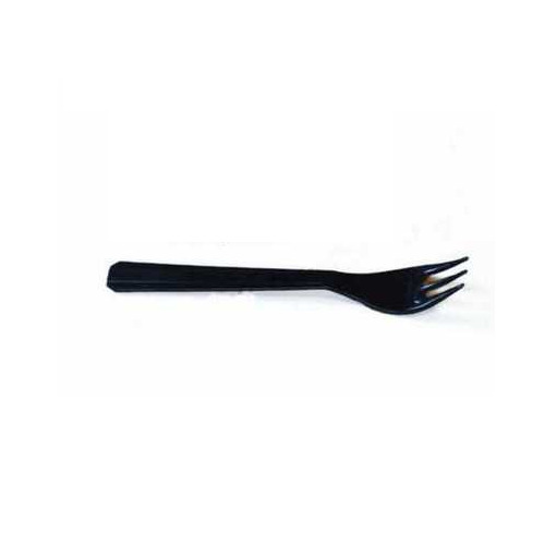 Premium Disposable Plastic Fork - PP Material, Customized Size, Matte Black | Long Life, Immaculate Finish, Easily Disposable