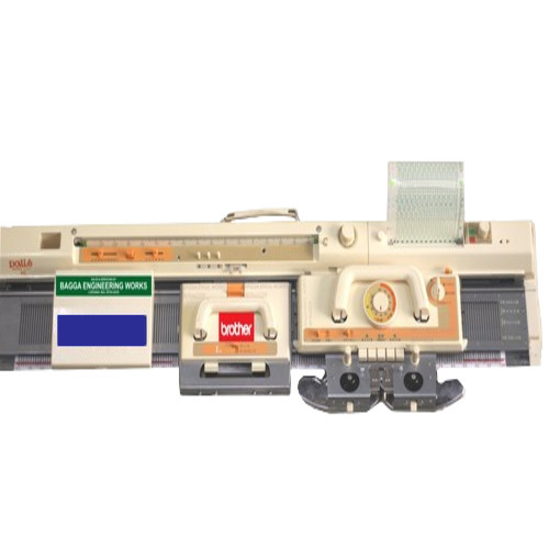 Hand Driven KH-871 Knitting Machine - Stainless Steel, 41x9x4 Inches, White | Super Fast Knitting, Unlimited Design Options, Eco-Friendly, Easy to Operate, Ideal for Home and Commercial Use