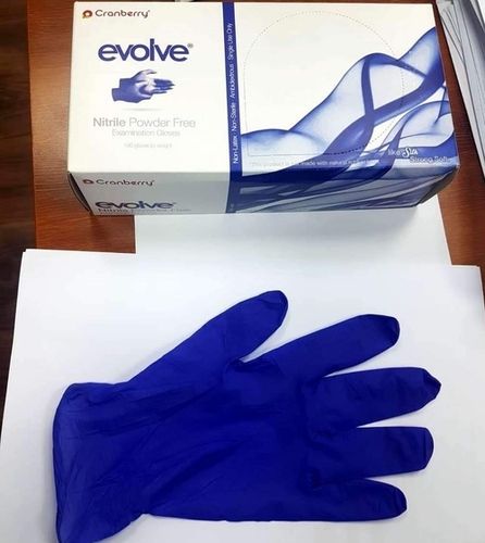 Blue Powder Free Nitrile Disposable Gloves