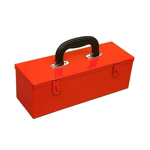 Pahal Metal Tool Box 12X4X4.5 Inches - Color: Red