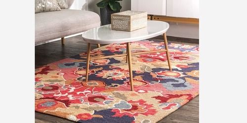 Hand Tufted Printed Wool Rugs Back Material: Canvas Latex