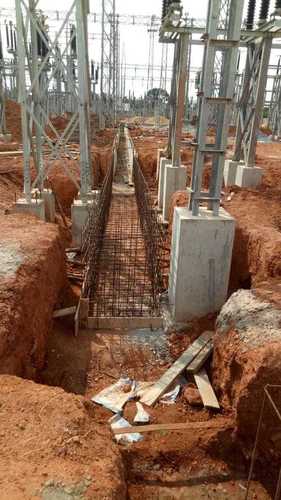 Civil Construction Structure Foundation Of Substation By Dev Construction Company