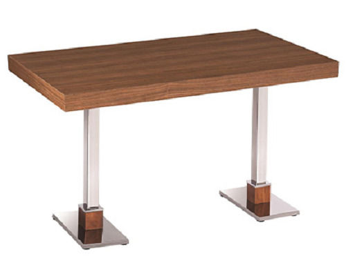 Rectangular And Color Coated Solid Wooden Modern Restaurant Table 