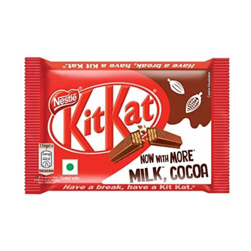 Delicious Crunchy Wafers Wrapped Sweet Flavored Brown Kit Kat Chocolate Bar 
