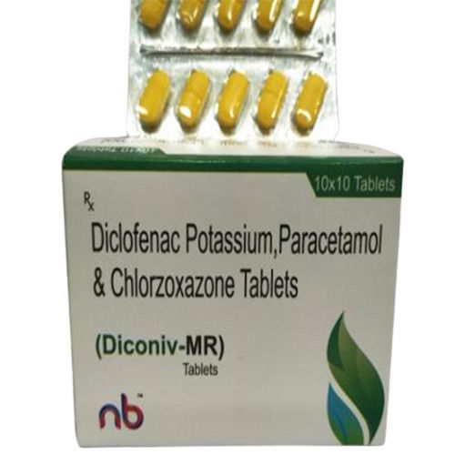 Diclofenac Potassium, Paracetamol & Chlorzoxazone Tablets