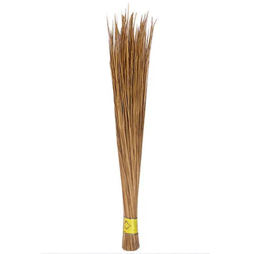 Brown Environmentally Friendly Easy To Use Coconut Stick Broom For Commercial Use 