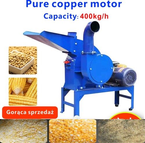Heavy Duty Small Corn Hammer Mill with Capacity of 400kg/hr