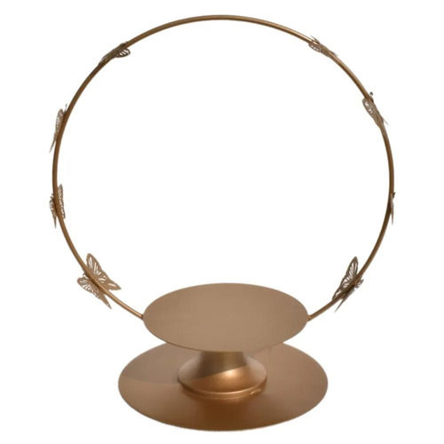 Golden Iron Cake Stand for Decoration