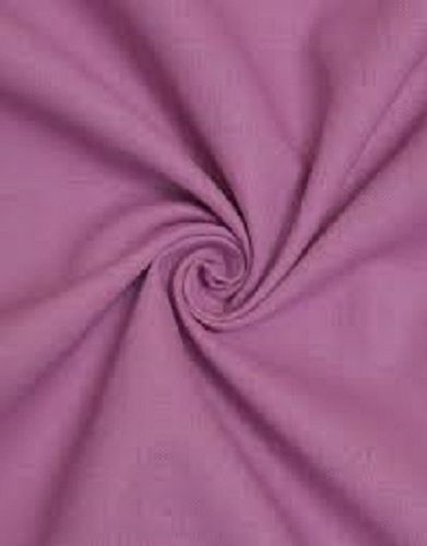 Purple 45 Inches Width Skin-Friendly Plain Woven Cotton Fabric For Garments