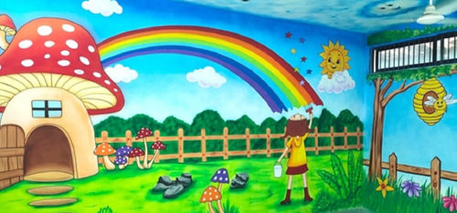 Kids Play School Wall Painting Services