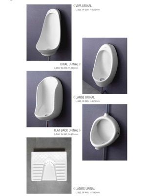 Male Female Ceramic Urinals