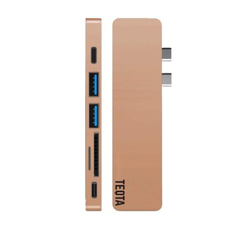 Teqta In Usb C Thunderbolt Hub For 13 15 And 16 Macbook