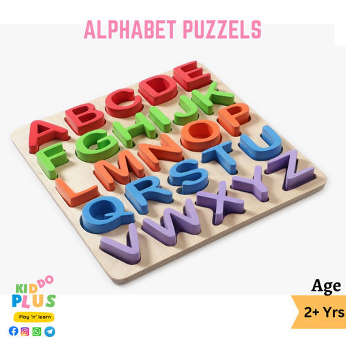 Wooden Alphabet Puzzles for Montessori Use