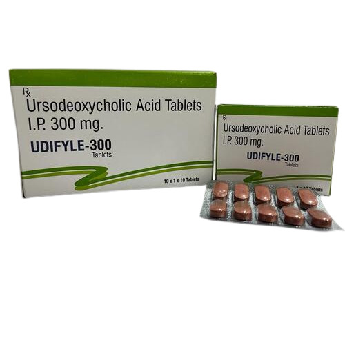Udifyle-300 Ursodeoxycholic Acid Tablets - 300 Mg, Effective Treatment For Primary Biliary Cirrhosis & Gallbladder Stones, Safe Packaging, Quantity: 20 Boxes, Suitable For Adults And Aged Persons