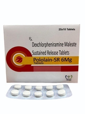 Pololain 6Mg-Sr Dexchlorpheniramine Maleate Tablets 6Mg - Expiration Date: 24 Months