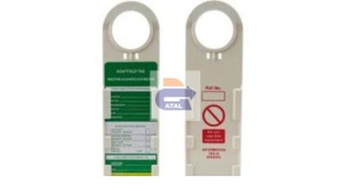 Scaffolding Tag Holder with Insertion