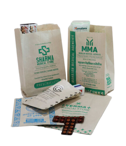 Medicine Paper Pouch - Color: Brown