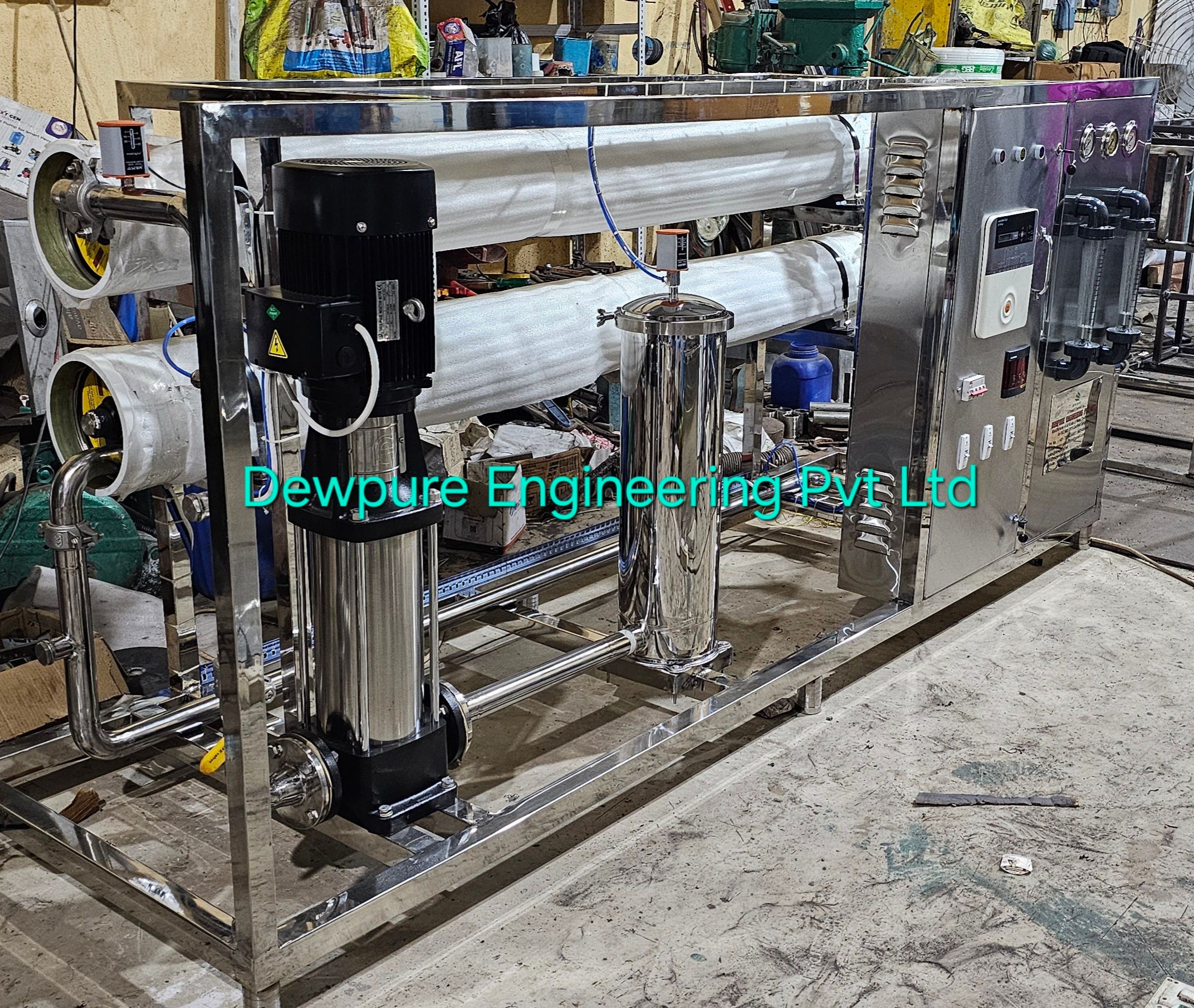 Automatic Industrial Reverse Osmosis Plant - Material: Stainless Steel