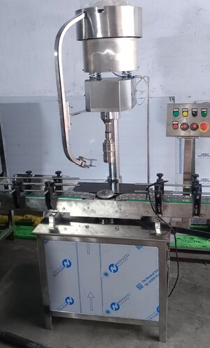 Stainless Steel Bottle Capping Machine - Application: Ayurveda & Herbal Tonic Manufacturing