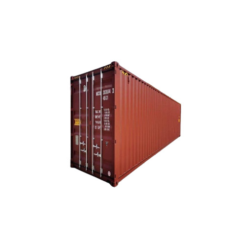 Used Steel Dry Shipping Container - 40x8x8 Foot, Orange | Heavy-Duty 15 Tonne Floor Load, Single Door, Marine Ply Floor, Lifting Lock