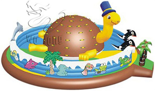 Party Combo Kids Small Size Slide Bounce House - Material: Pvc