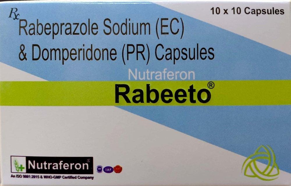 Nutraferon Rabeeto Capsule - Ingredients: Rabeprazole Gastro Resistant And Itopride