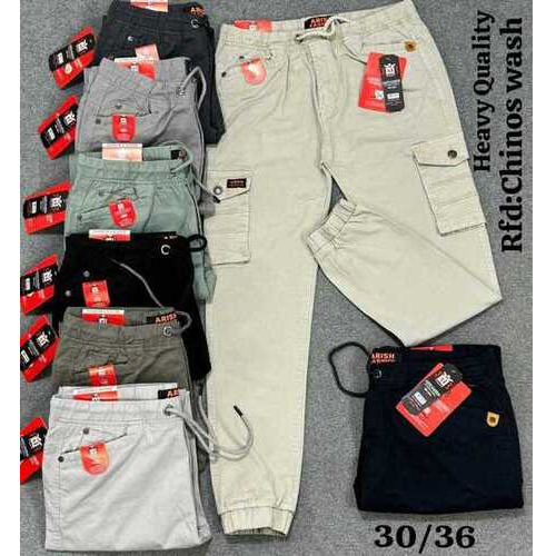 Men Regular Fit Cotton Trousers - Color: Multiple